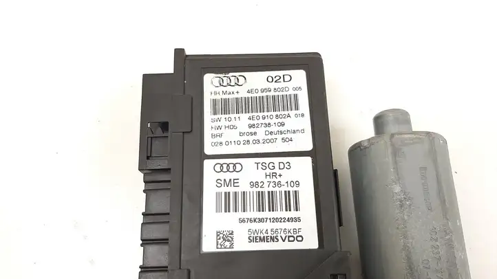 Audi A8 S8 D3 4E (2002 - 2005) 4E0959802D Стеклоподъемник задней двери — фото 3