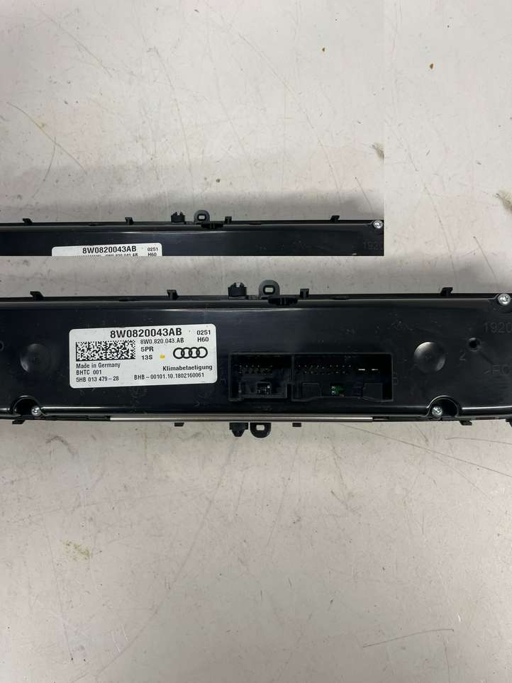 Audi A6 (2008 - 2011)  8W0820043AB Блок управления кондиционера воздуха / климата/ печки (в салоне)
