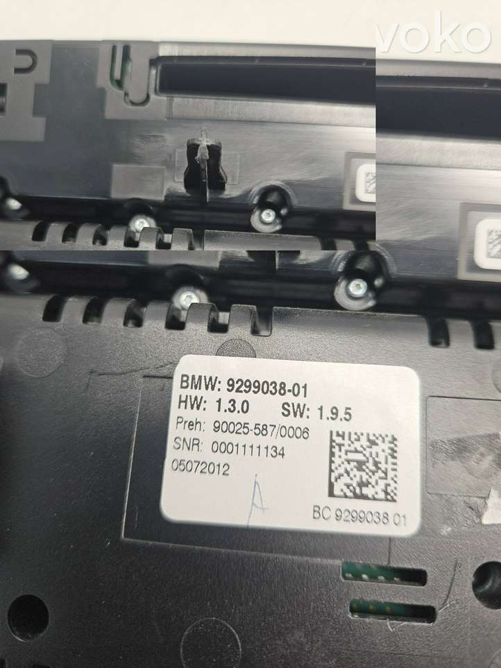 BMW 7 F01 F02 F03 F04 (2008 - 2016)  9299038 Блок управления кондиционера воздуха / климата/ печки (в салоне)