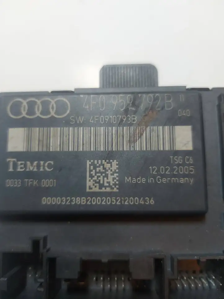 Audi A6 S6 C6 4F (2004 - 2008) 4F0959792B Блок управления дверью — фото 1