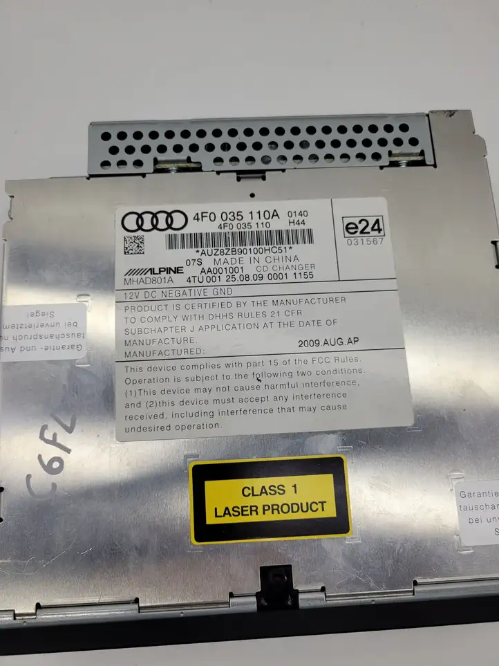 Audi A6 S6 C6 4F (2008 - 2011) 4F0035110A CD/DVD чейнджер — фото 3