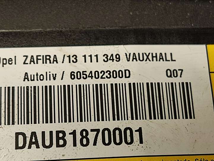Opel Zafira (2006 - 2008)  13111349 Подушка безопастности руля