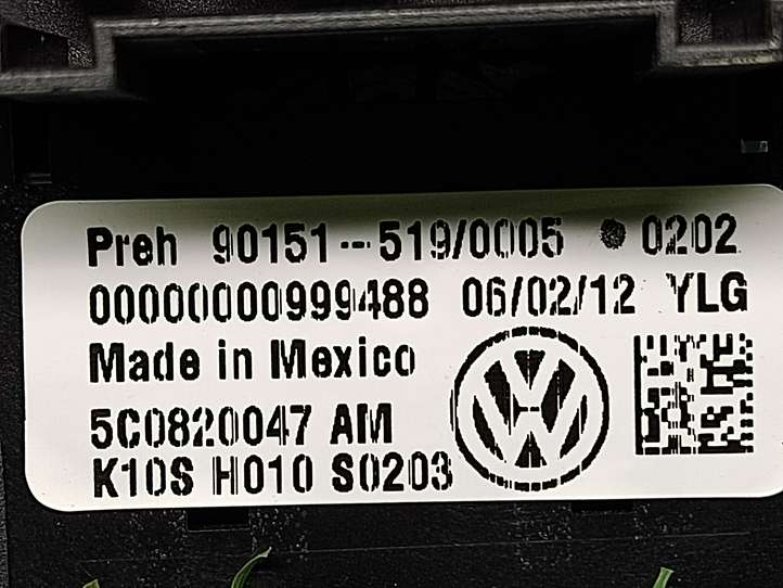 Volkswagen Jetta VI (2011 - 2018)  5C0820047AM Блок управления кондиционера воздуха / климата/ печки (в салоне)
