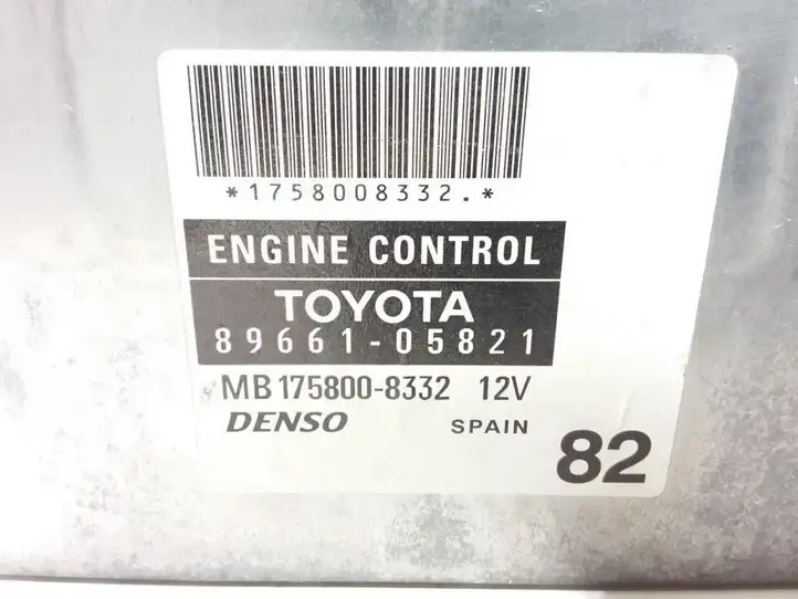 Toyota Avensis T250 (2006 - 2009) 8966105821 Блок управления двигателем (ЭБУ) — фото 4