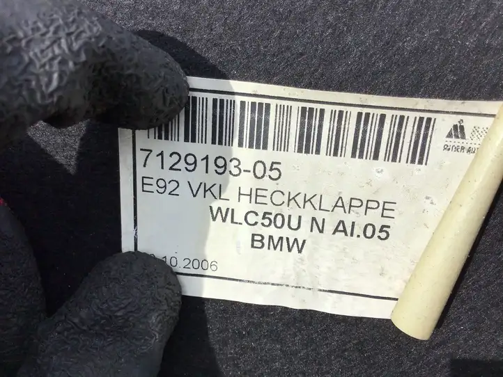 BMW 3 E92 E93 (2005 - 2014) 712919305 Обшивка багажника — фото 2