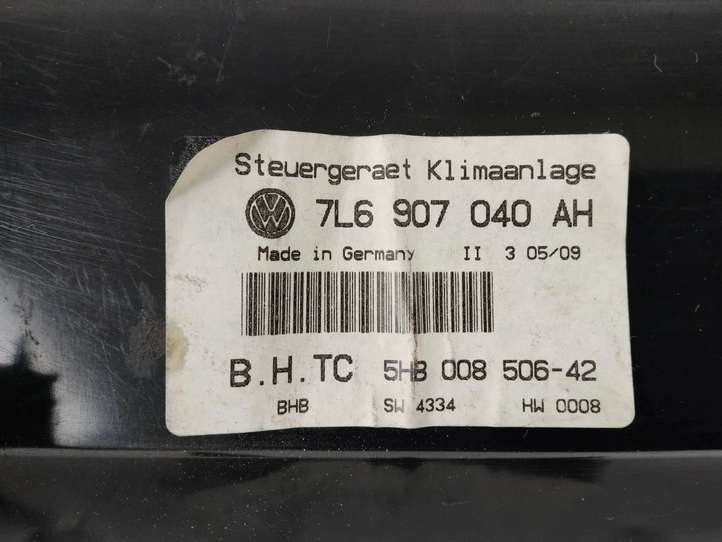 Volkswagen Touareg I (2002 - 2010)  7L6907040AH Блок управления кондиционера воздуха / климата/ печки (в салоне)