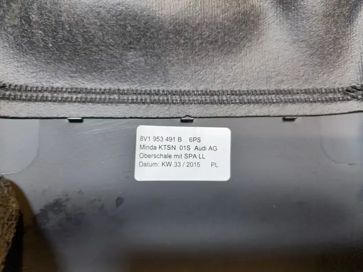 Audi A3/S3 8V (2012 - 2016) 8V1953491B Обшивка рулевой колонки — фото 2