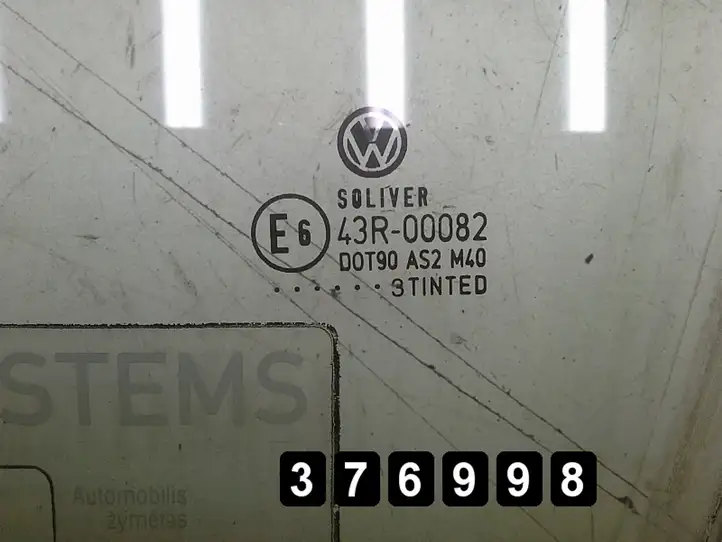Volkswagen PASSAT B5.5 (2001 - 2005) 43r00082as2 Стекло передней двери — фото 3