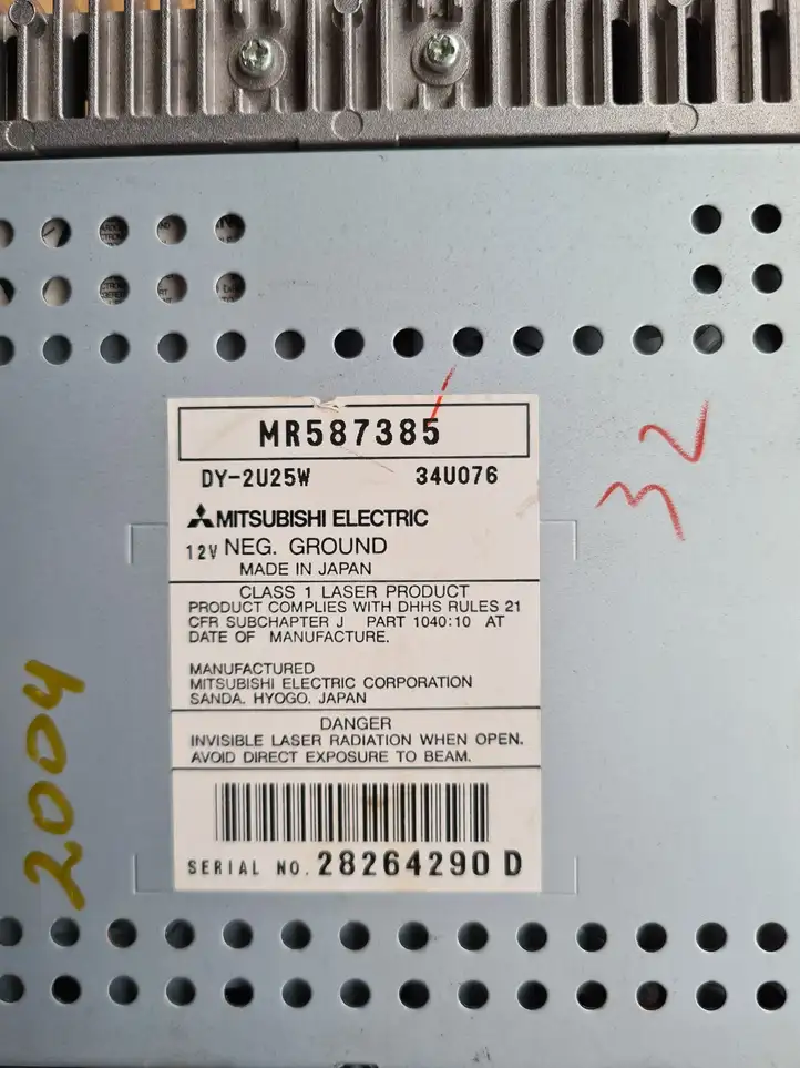 Mitsubishi Outlander (2001 - 2007) MR587385 Магнитола / мультимедийная система — фото 5