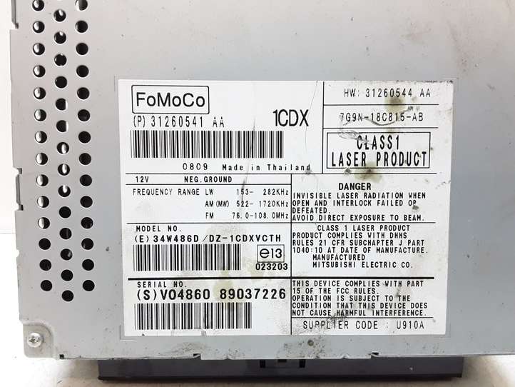 Volvo V70 (2007 - 2013)  P31260541 Радио/ проигрыватель CD/DVD / навигация