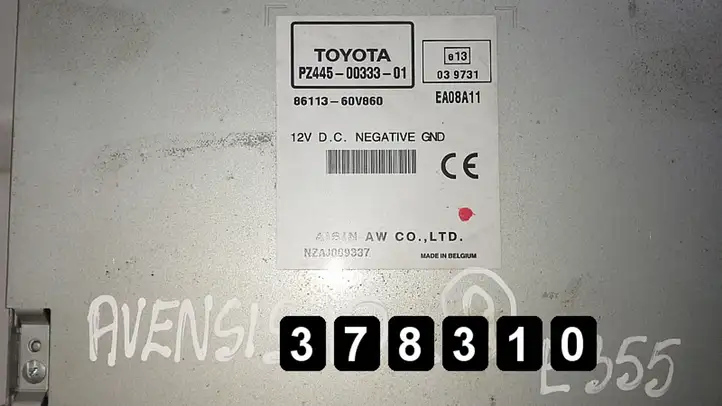 Toyota Avensis T270 (2009 - 2012) pz44500333018611360v860uk Магнитола / мультимедийная система — фото 5