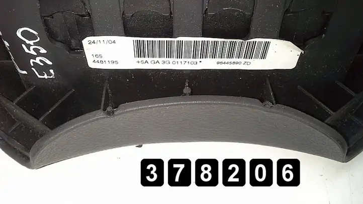 Peugeot 407 (2004 - 2011) 96445890zd Подушка безопасности руля — фото 5