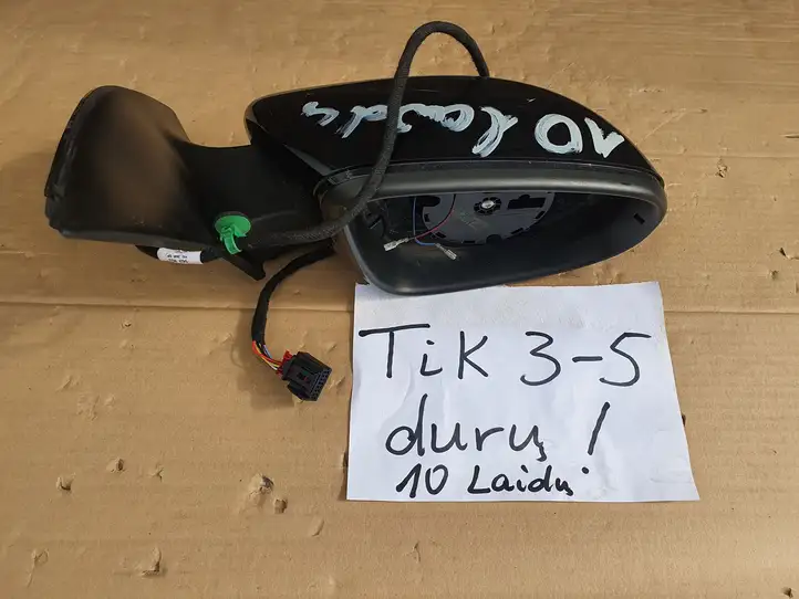 Volkswagen Golf VI (2009 - 2013) 5K0857502 Боковое зеркало с электроприводом — фото 1