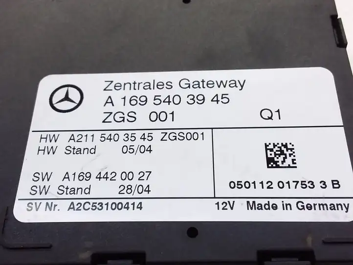 Mercedes-Benz A W169 (2004 - 2012) A1695403945 Модуль Gateway — фото 4
