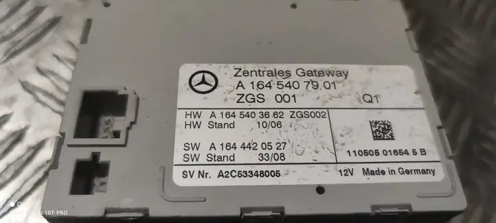 Mercedes-Benz ML W164 (2005 - 2011) A1645407901 Модуль Gateway — фото 2