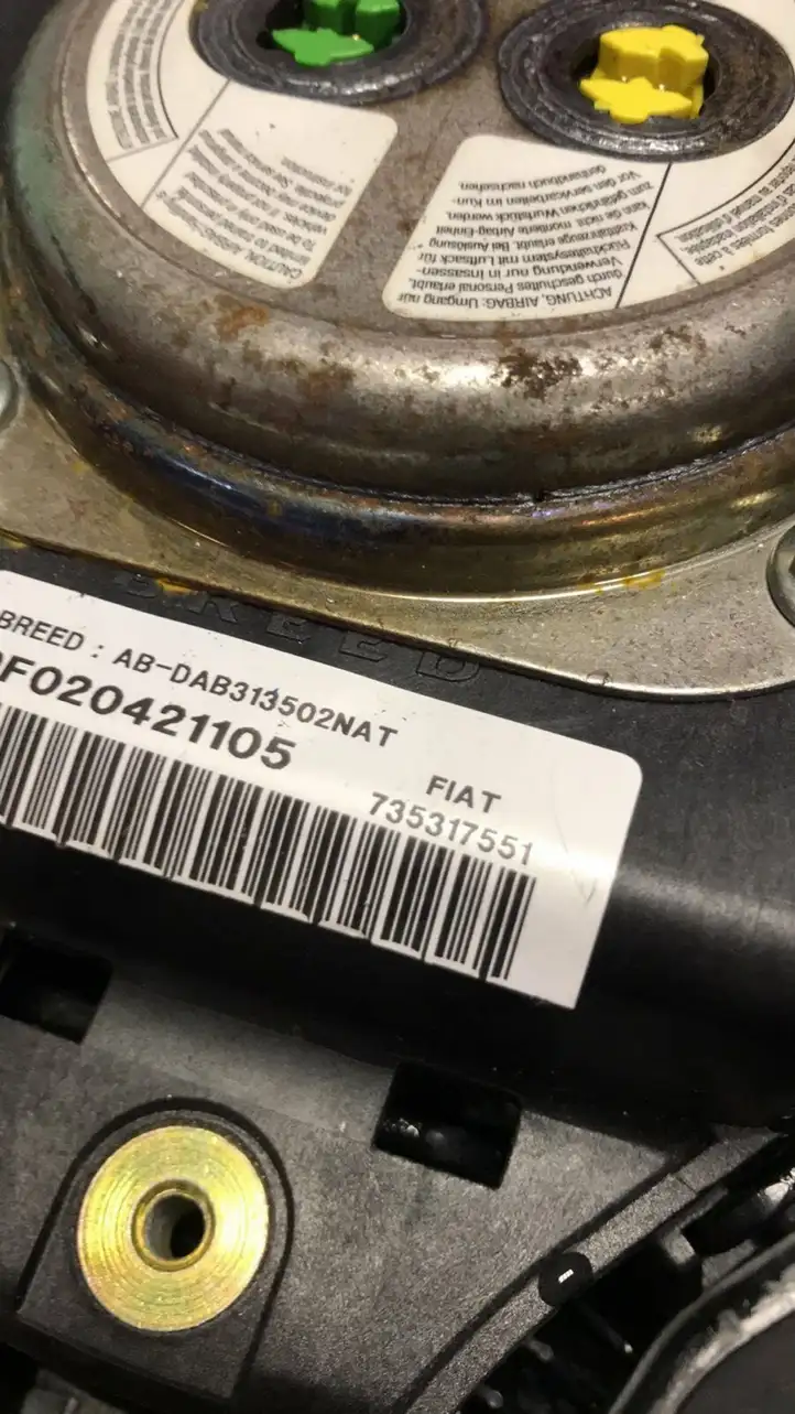 Fiat Stilo (2001 - 2010) 735317551 Подушка безопасности руля — фото 3