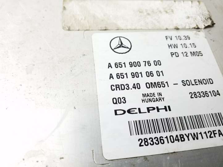 Mercedes-Benz B-class W246 (2011 - 2014)  A6519007600 Блок управления двигателя