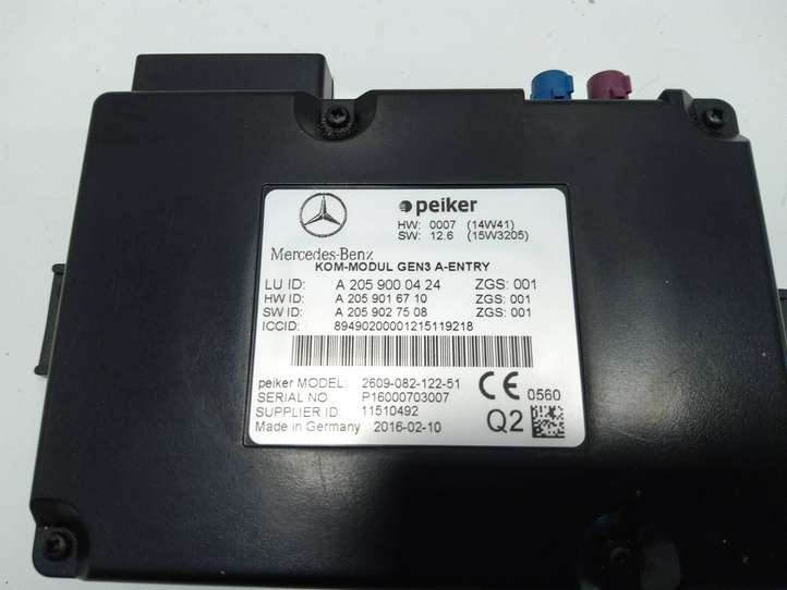 Mercedes-Benz B-class W246 (2011 - 2014)  A2059000424 Другие блоки управления / модули