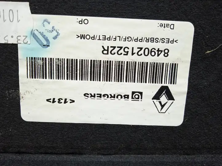 Renault Scenic III - Grand scenic III (2009 - 2016) 849021522R Пол багажника — фото 2