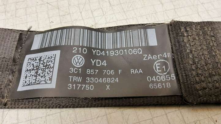 Volkswagen PASSAT B6 (2005 - 2010)  3C1857706F Передний ремень безопасности