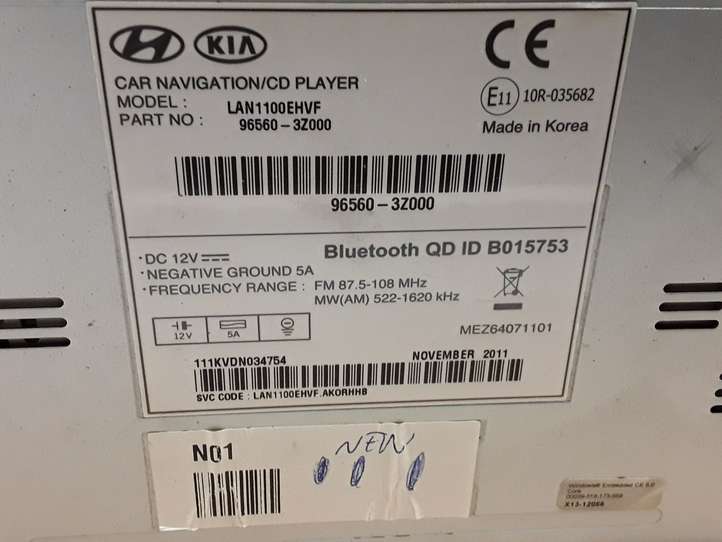 Hyundai i40 (2011 - )  965603Z000 Радио/ проигрыватель CD/DVD / навигация