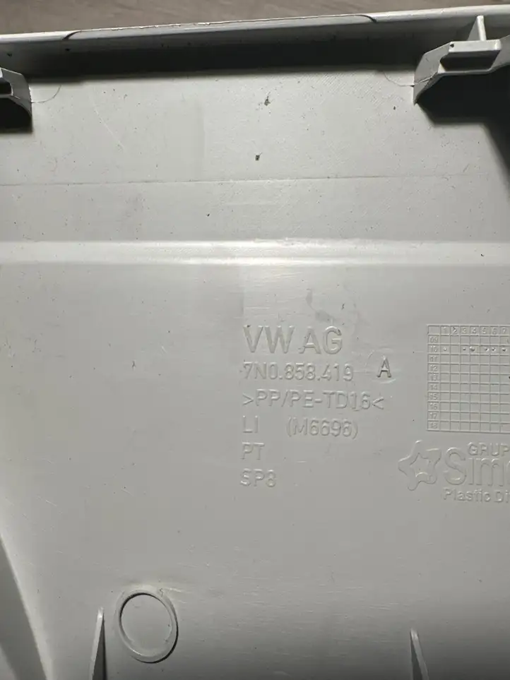 Volkswagen Sharan (2010 - 2015) 7N0858419 Обшивка стойки A — фото 2