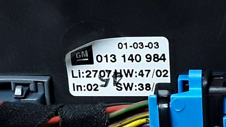 Opel Zafira (2003 - 2006)  013140984 Блок управления кондиционера воздуха / климата/ печки (в салоне)