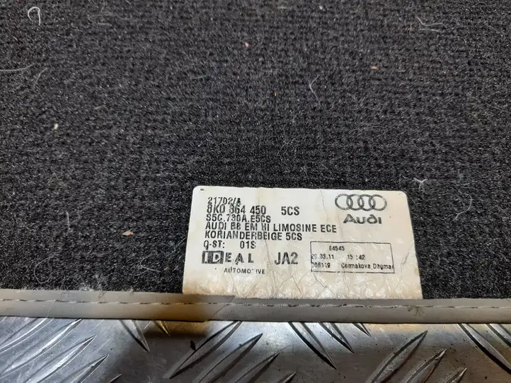 Audi A4 S4 B8 8K (2011 - 2015) 8R0864450 Задний коврик салона — фото 2