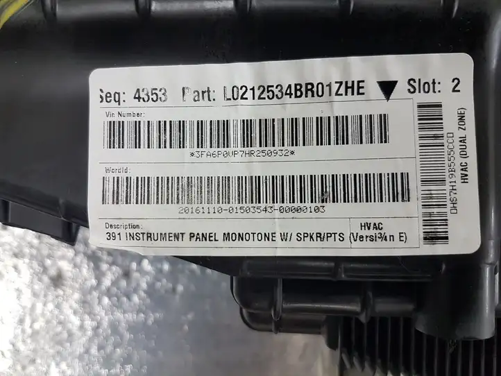 Ford Fusion II (2013 - ) DHS7H19B555CCD Комплект системы вентиляции салона — фото 4