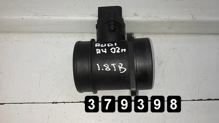 Audi A4 S4 B6 8E 8H (2000 - 2006) 1800t 06a906461l 0280218063 Датчик массового расхода воздуха — фото 1