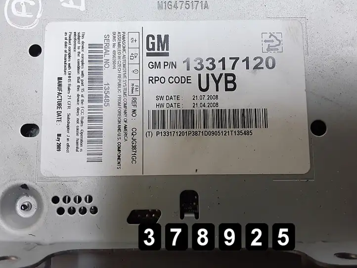 Opel Insignia A (2008 - 2017) 13317120 Магнитола / мультимедийная система — фото 5