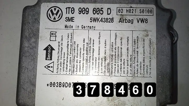 Volkswagen Touran I (2003 - 2010) uk1900tdi1t0909605d5wk43828 Блок управления двигателем (ЭБУ) — фото 4