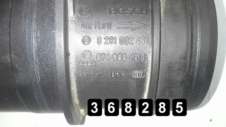 Skoda Superb B5 (3U) (2001 - 2008) 1900tdi 0281002461 074906461b Датчик массового расхода воздуха — фото 6