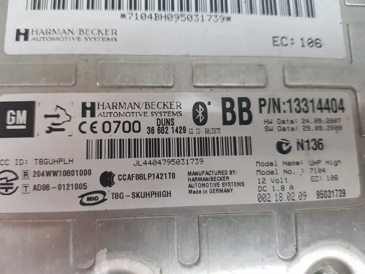 Opel Insignia A (2008 - 2017) Bluetooth модуль — фото 4