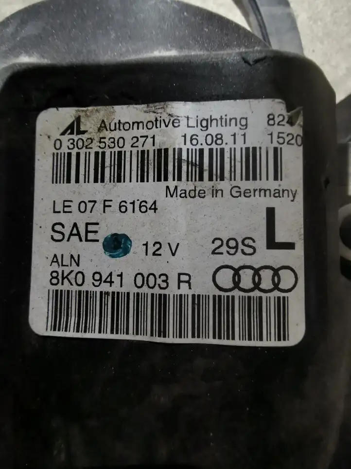 Audi A4 S4 B8 8K (2007 - 2011) 8K0941003R Передняя фара — фото 9