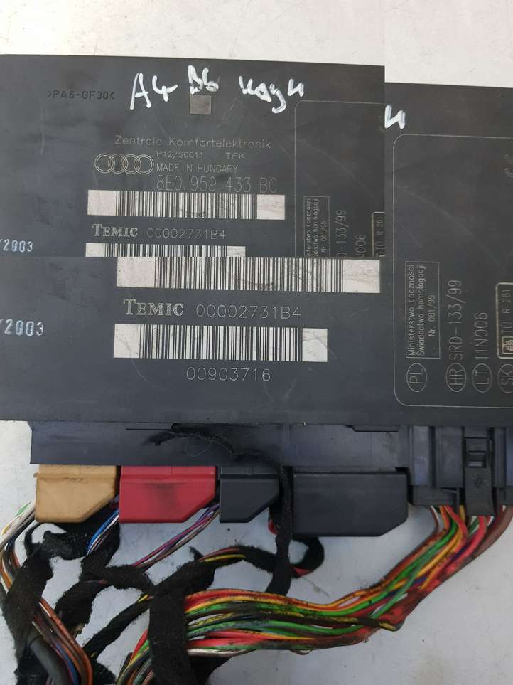 Audi A4 (2004 - 2009)  8E0959433BC Mодуль kомфортa