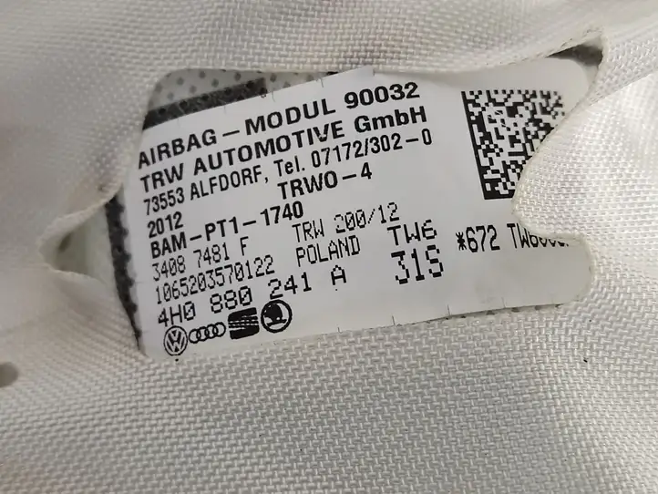 Audi A8 S8 D4 4H (2010 - 2014) 17659702 Подушка безопасности сиденья — фото 5