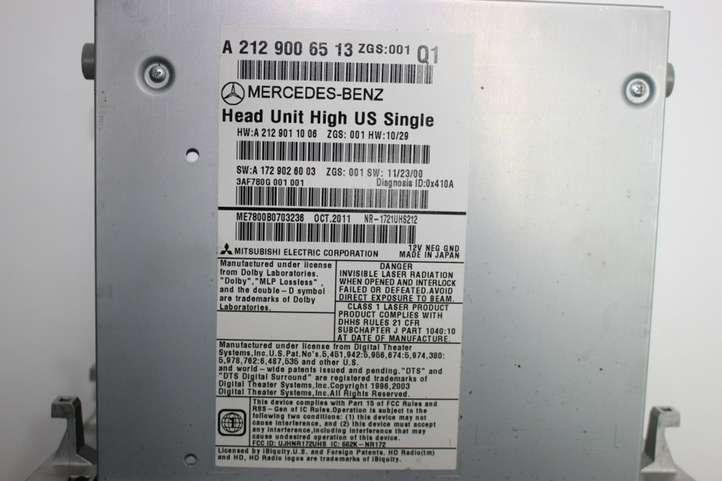 Mercedes-Benz E C207 W207 (2009 - 2017)  A2129006513 Радио/ проигрыватель CD/DVD / навигация