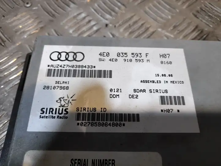 Audi A6 S6 C6 4F (2008 - 2011) 4E0035593F Контроллер мультимедийной системы — фото 2