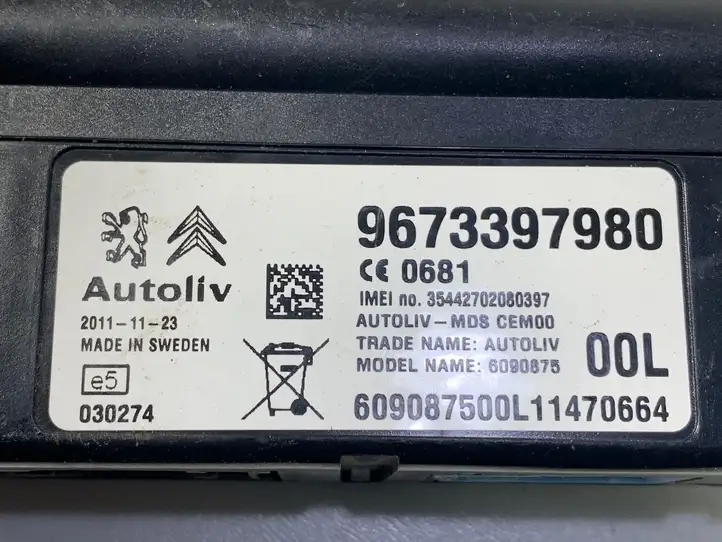 Citroen C5 (2008 - 2017) 9673397980 Bluetooth модуль — фото 3