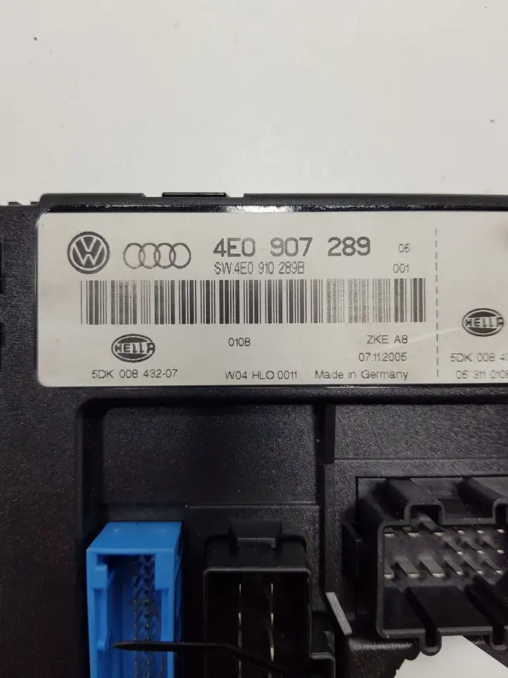 Audi A8 S8 D3 4E (2005 - 2007) 4E0907289 Модуль комфорта — фото 2