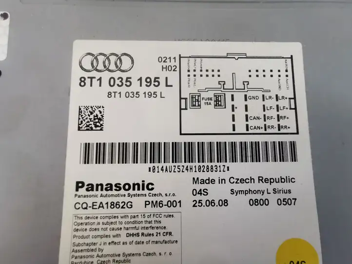 Audi A4 S4 B8 8K (2007 - 2011) 8T1035195L Магнитола / мультимедийная система — фото 7