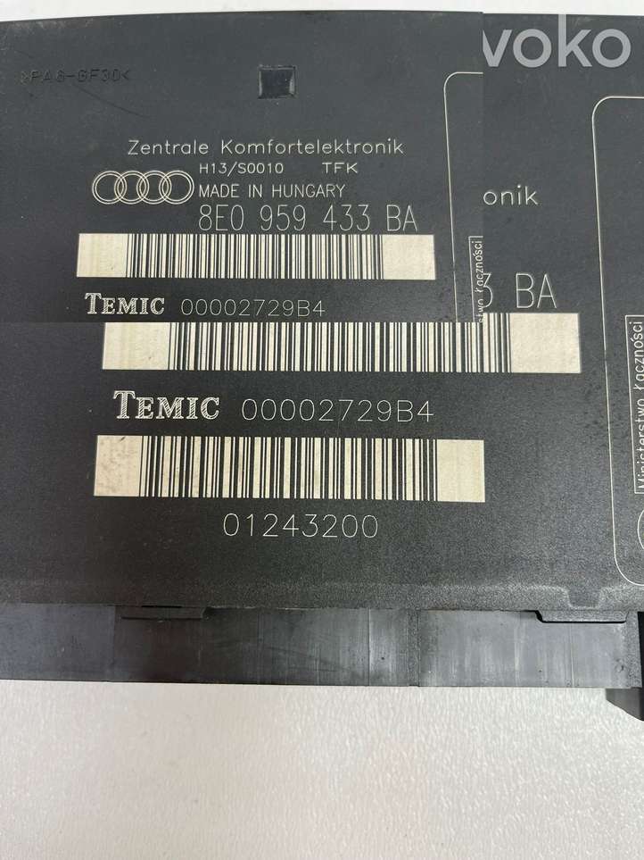 Audi A4 (2000 - 2006)  8E0959433BA Mодуль kомфортa