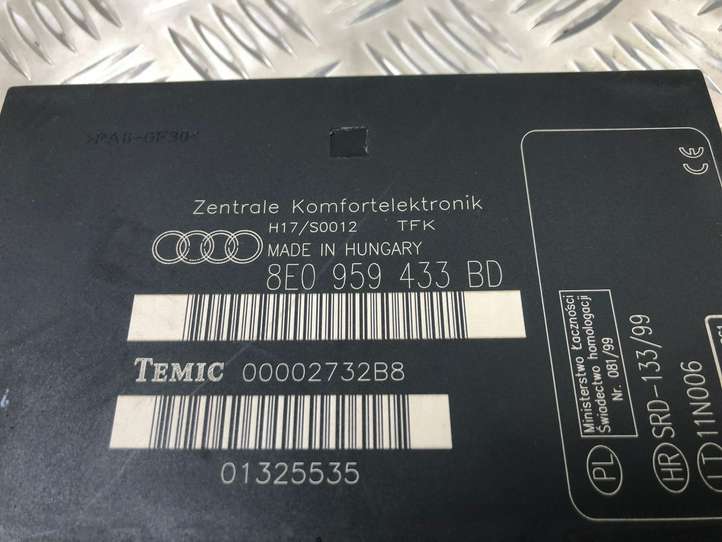 Audi A4 (2000 - 2006)  8E0959433BD Mодуль kомфортa