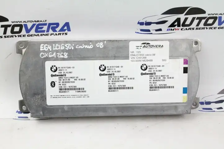 BMW X5 E70 (2006 - 2013) 9171348 Bluetooth модуль — фото 1