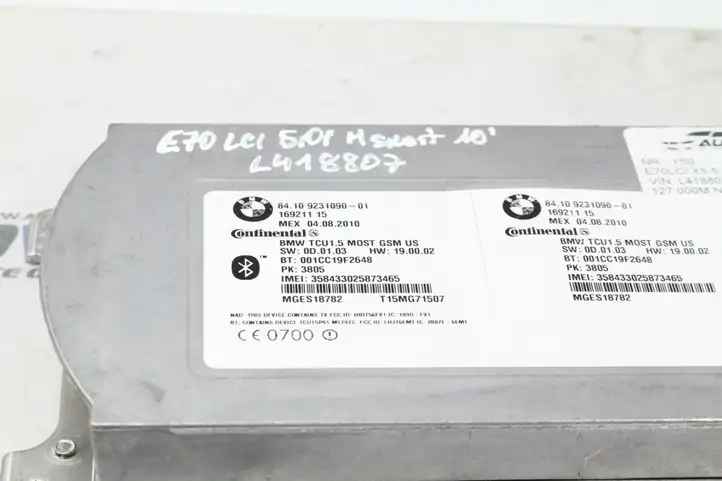 BMW X5 E70 (2006 - 2013) 9231090 Bluetooth модуль — фото 2