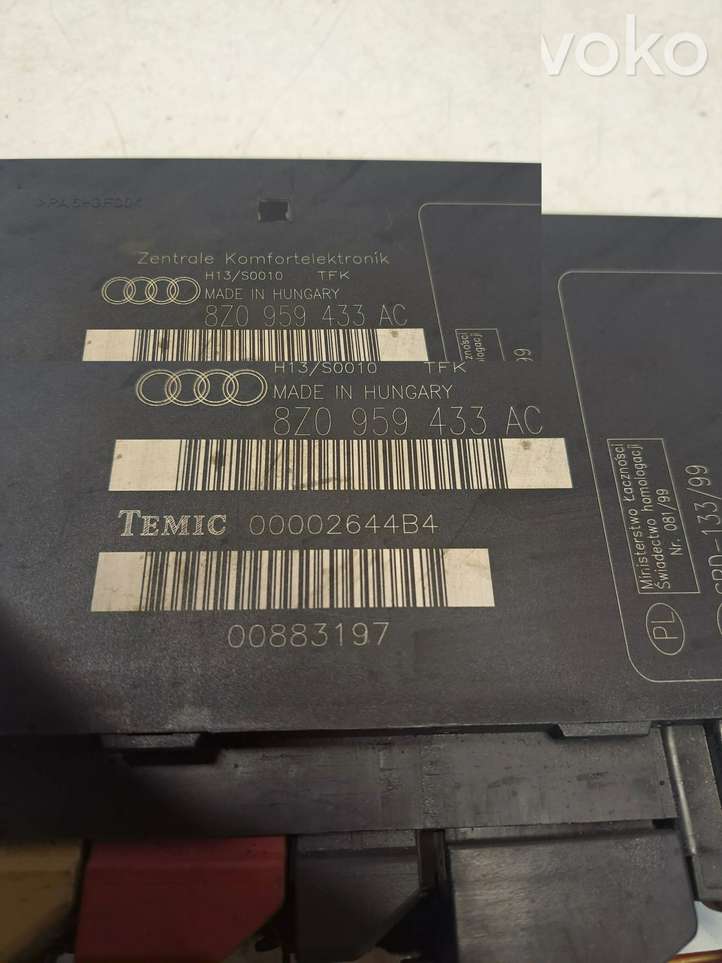 Audi A2 (1999 - 2007)  8Z0959433AC Mодуль kомфортa