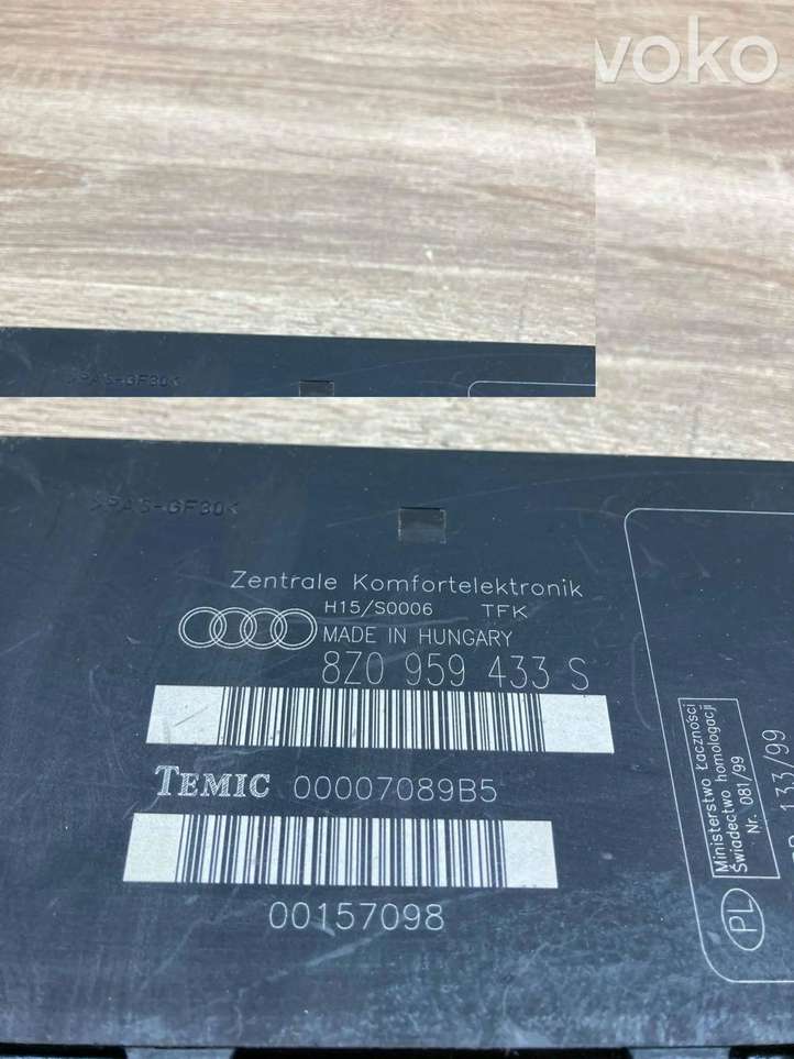 Audi A2 (1999 - 2007)  8Z0959433S Mодуль kомфортa
