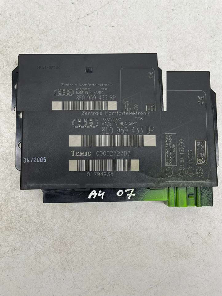 Audi A4 (2000 - 2006)  8E0959433BP Mодуль kомфортa