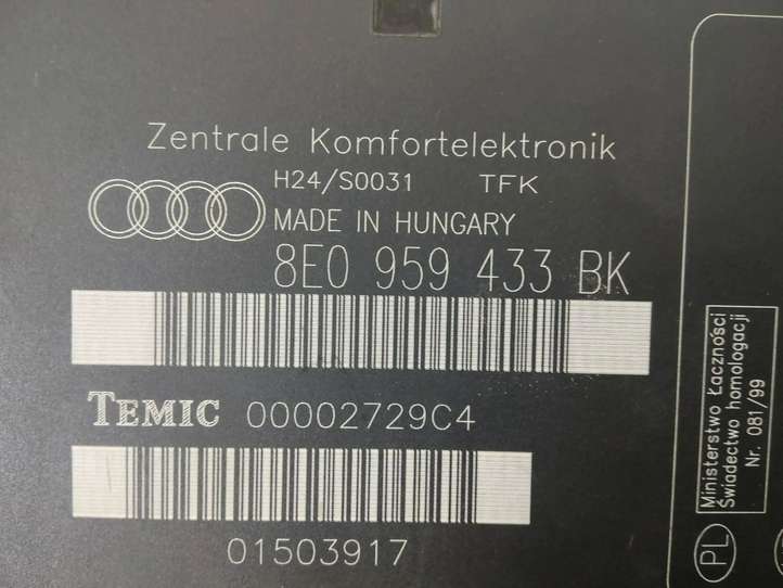 Audi A4 (2000 - 2006)  8E0959433BK Mодуль kомфортa